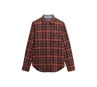 Superdry M4011047a Long Sleeve Shirt Orange L Homme