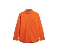 Superdry Classic Oxford Long Sleeve Shirt Orange L Homme