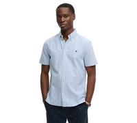 Superdry Preppy Oxford Short Sleeve Shirt Bleu M Homme