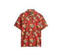 Superdry Hawaiian Print Short Sleeve Shirt Rouge L Homme