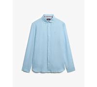 Superdry Chemise Vacation SD brodée en lin manches longues Bleu 2XL Homme