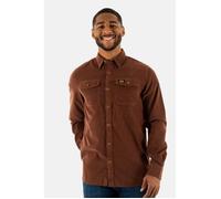chemise superdry trailsman cord 1ku potting soil brown