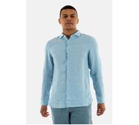 Chemise superdry vacation l/s linen f5p sea blue chambray L