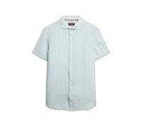 Superdry Vacation Linen Short Sleeve Shirt Bleu S Homme