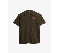 Superdry Chemise Mechanic manches courtes – Vert – Taille L Homme