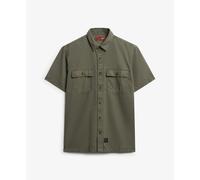 Superdry Chemise Military manches courtes Vert S Homme