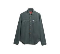 Superdry Flannel Workwear Long Sleeve Shirt Vert,Gris XL Homme