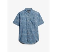 Superdry Vintage Loom Short Sleeve Shirt Bleu XL Homme