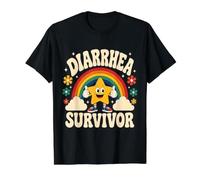 Chemise Survivant de diarrhée Survivant Éclosion de diarrhée T-Shirt Graphique avec Valeur, Homme, Noir, XL