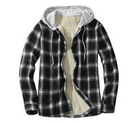 Chemise Thermique Doubûcheron à Capuche - Polaire à Carreaux en Flanelle - Manches Longues - Fermeture Éclair - Veste de Bûcheron