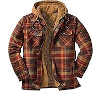 Chemise Thermique Polaire Homme, Chemise Flanelle Chaude, Chemise Bûcheron, Veste Polaire Intérieure Hiver (Color : B, Size : 5XL)