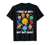 Chemise This is My Dot Day Planets Polka Dot Art Student Kids T-Shirt