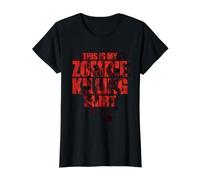 Chemise This is My Zombie Killing, Motif Cool et Amusant pour Halloween T-Shirt Graphique avec Valeur