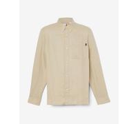 Chemise Timberland Mill Brook Linen Chest Pocket manche longue beige - S