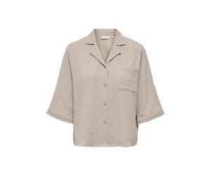Chemise tissée femme Only Thyra Beige L