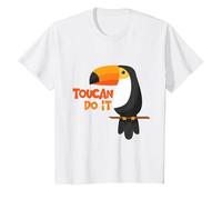 Chemise Toucan pour Homme et Femme : Toucan DO IT T-Shirt, Enfant, Blanc, 6 Ans