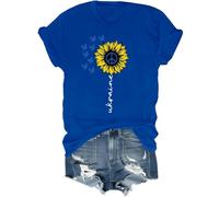Chemise tournesol Ukraine, T-shirt « I Stand with Ukraine », T-shirts unisexe avec drapeau ukrainien, t-shirt de soutien ukrainien, bleu marine, XL