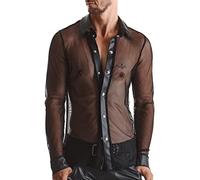 Chemise Transparente Cesare - Regnes - S - Noir