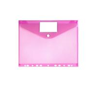 Chemise Transparente Lot de 30 classeurs A4, organiseurs, 11 trous, pochettes extensibles, perforées Pour Classement(Rose Red)