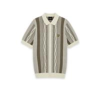 Chemise tricotée en jacquard brocart Lyle & Scott Blanc M
