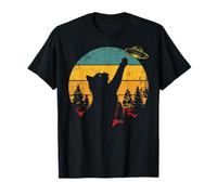 Chemise UFO Cat Invasion Alien Vaisseau Spatial Vintage T-Shirt