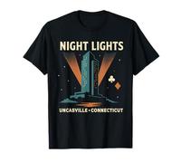 Chemise Uncasville Night Lights Skyline Casino Connecticut T-Shirt