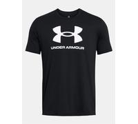 Under Armour UA Sportstyle Logo Update SS T-Shirt, Noir/Blanc, L Homme
