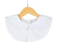 Chemise unie en coton pour femme, faux col de poupée, chemisier blanc et noir, vintage, fausse cravate, robe uniforme, costume pour dames et hommes, art pour la décoration, chaud hiver chaud en