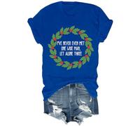 Chemise unisexe avec inscription « I've Never Met One Wise Man Let Alone Three », bleu marine, XXL