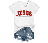 Chemise unisexe The Way The Truth The Life Christian Faith Jesus The Way The Truth and The Life, Blanc-VT-1, M