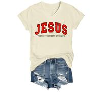 Chemise unisexe The Way The Truth The Life Christian Faith Jesus The Way The Truth and The Life, Jaune crémeux - VT-1, XL