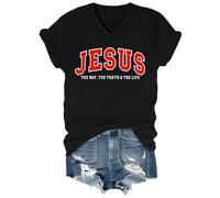 Chemise unisexe The Way The Truth The Life Christian Faith Jesus The Way The Truth and The Life, Noir-VT-1, XXL