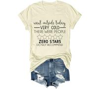 Chemise unisexe « Went Outside Today Very Cold There were People Zero Stars Do Not Recommend », Jaune crémeux., S