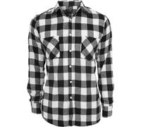 Urban Classics - Chemise homme flanelle à carreaux - Multicolore (Blk/Wht) - X-Large