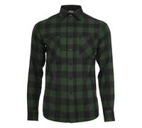 Urban Classics Chemise en flanelle à carreaux – blk/Forest – XL Homme
