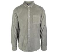 Urban Classics Chemise velours côtelé manches longues Vert Homme Taille S