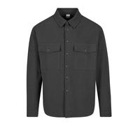 Urban Classics Basic Crepe Long Sleeve Shirt Noir M Homme