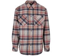 Chemise Urban Classics Heavy Curved Oversized Checked Gris 2XL
