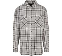 Urban Classics Oversized Check Long Sleeve Shirt Gris S Homme