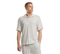 Chemise Urban Classics Resort striped Blanc M