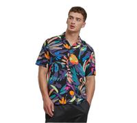 Chemise Urban Classics Viscose AOP Resort Noir S