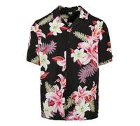 Urban Classics Viscose Aop Resort Short Sleeve Shirt Noir XS Homme