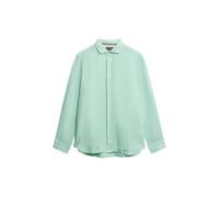 Superdry Vacation Linen Long Sleeve Shirt Vert M Homme