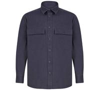 Chemise Veste en Coton Kaki Noir Ou Bleu Marine Superposition Par Front Row