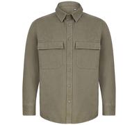 Chemise Veste en Coton Kaki Noir Ou Bleu Marine Superposition Par Front Row