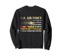 Chemise vétéran U.S Air Force Vietnam USAF Drapeau vétéran Cadeau Sweatshirt