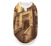 Chemise vintage château médiéval pour chien et chat de petite et moyenne taille, gilet respirant sans manches, tissu doux extensible et protection UV, vêtements pour toutes les saisons pour la