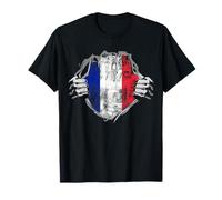 Chemise vintage drapeau français Proud To Be French homme et femme T-Shirt