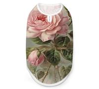 Chemise vintage pour chien rose à séchage rapide respirant T-shirt doux extensible sans manches pour chien XL