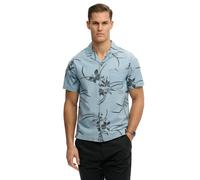 Superdry Vintage Loom Cabana Short Sleeve Shirt Bleu L Homme